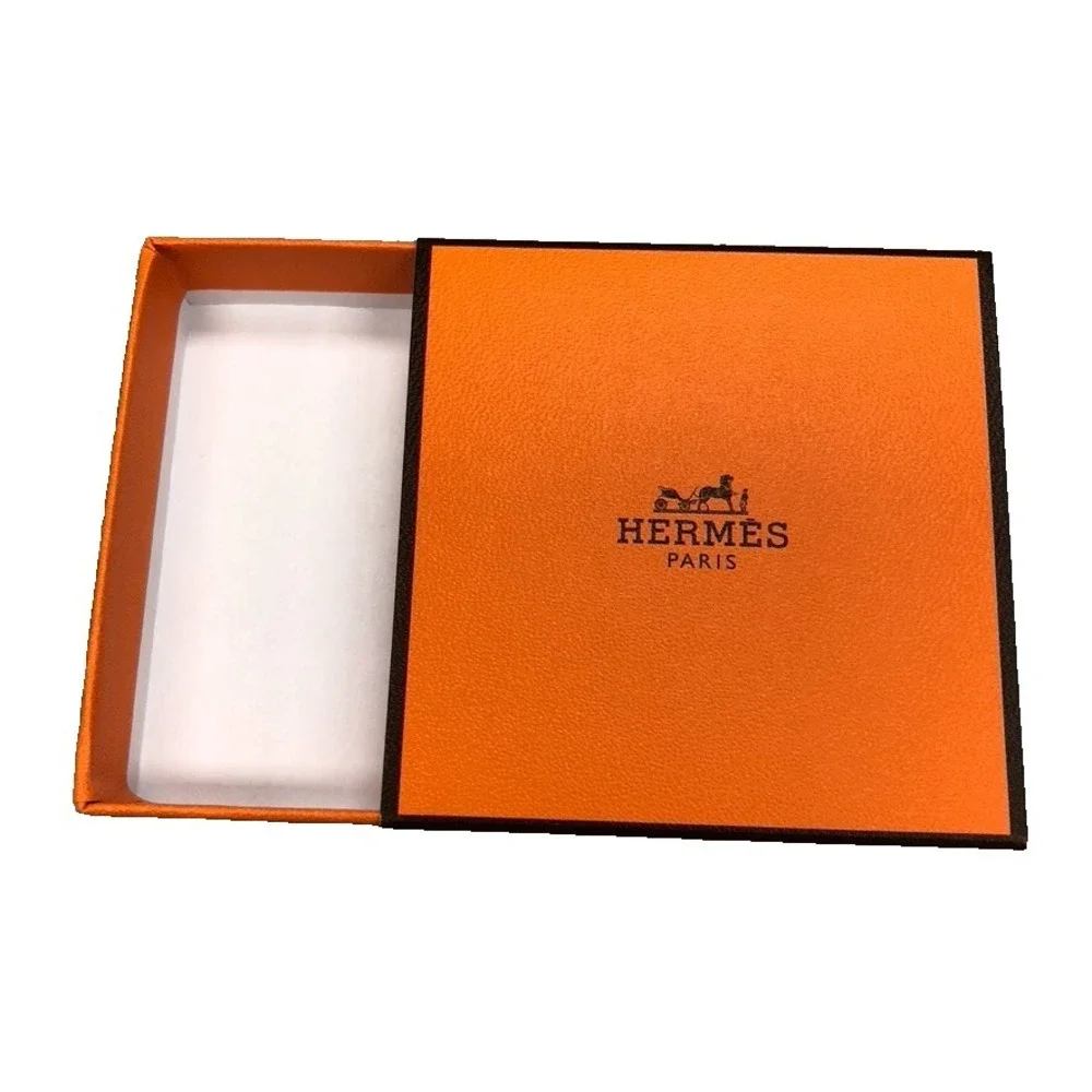Authentic Hermes Orange Gift Box Empty Square 2.75x2.75x.75 Small Storage